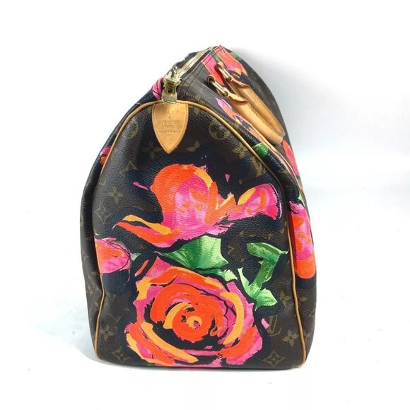 LOUIS VUITTON M48605 Monogram-Rose Keepall50 travel bag Duffle Bag Brown/pink - Picture 6 of 14